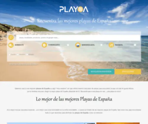 Playea.es(PLAYEA Tu buscador de playas. Vive las playas de España) Screenshot