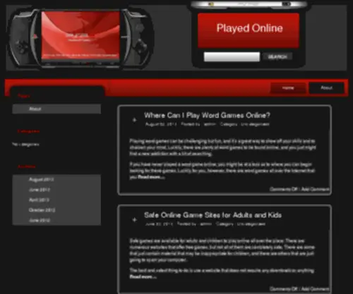 Playedonline.net(Played Online) Screenshot