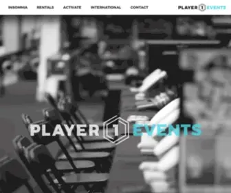 Player1Events.com(Player1 Events) Screenshot