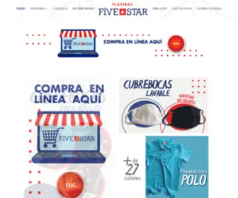 Playerasfivestar.com.mx(PLAYERAS FIVESTAR) Screenshot