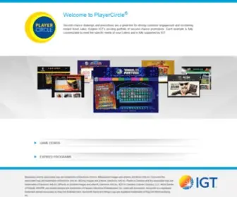 Playercircle.com(Second Chance Drawings & Promotions from IGT) Screenshot