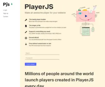 Playerjs.com(Video & Audio Player Builder) Screenshot
