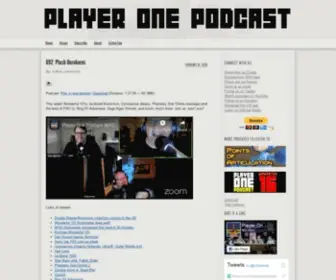 Playeronepodcast.com(Player One Podcast) Screenshot