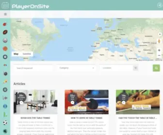 Playeronsite.com(Find best sports places to play sports in the world. PlayerOnSite) Screenshot