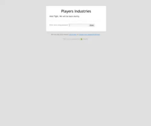 Players-Industries.com(Please Log In) Screenshot