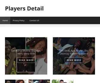 Playersdetail.com(Players Detail) Screenshot