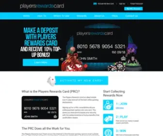 Playersrewardscard.com(Players Rewards Card) Screenshot