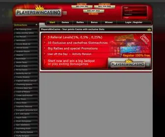 Playerswincasino.com Screenshot