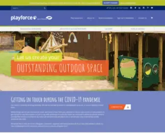 Playforce.co.uk(Playground Equipment) Screenshot