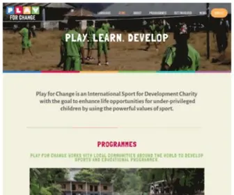 Playforchange.org(Play For Change) Screenshot