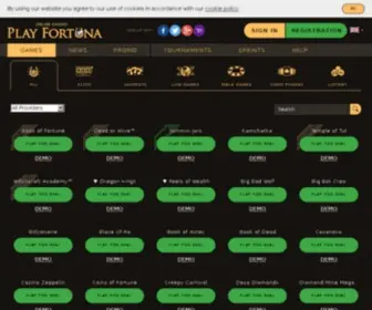 Playfortuna10F.com Screenshot