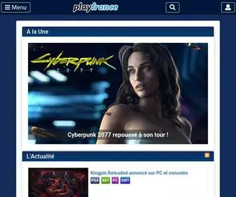 Playfrance.com(La communauté des passionnés de jeux vidéo) Screenshot