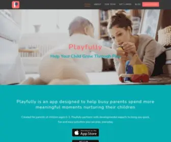 Playfullyapp.com(Help Your Child Grow Through Play) Screenshot