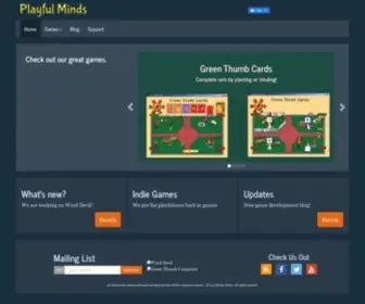 Playfulminds.com(Playful Minds) Screenshot