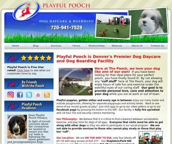 Playfulpoochusa.com(Playful Pooch Dog Daycare and Dog Boarding in Denver) Screenshot