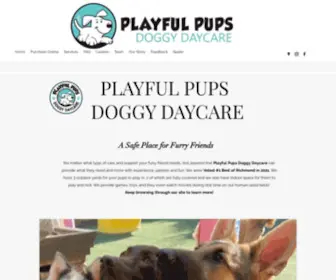 Playfulpups.ca(Doggie Daycare) Screenshot