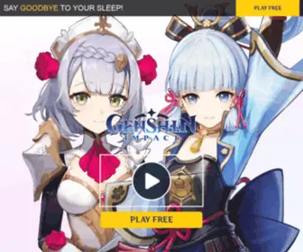 Playgenshin.com(Genshin Impact) Screenshot