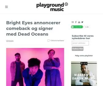 Playgroundmusic.dk(Playground Music Denmark) Screenshot