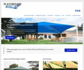 Playgroundshades.com(Playground Shades for Commercial & Home Use) Screenshot