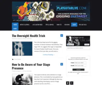 Playguitarlive.com(The Ultimate Resource for the Gigging Guitarist) Screenshot