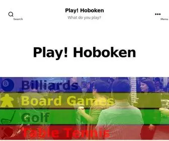 Playhoboken.com(What do you play) Screenshot