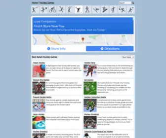 Playhockeygames.org(Play Hockey Games) Screenshot