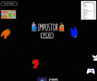 Playimpostor.com(Play Among Us inspired fan online game) Screenshot