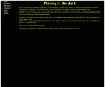 Playinginthedark.net(Playing in the dark) Screenshot