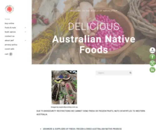 Playingwithfire.com.au(Playing with Fire Australian Native Foods) Screenshot
