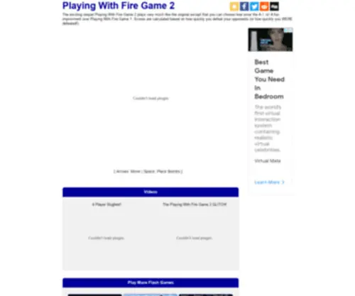 Playingwithfiregame2.com(Playing With Fire 2) Screenshot