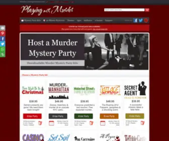 Playingwithmurder.com(Murder Mystery Party Game Kits) Screenshot