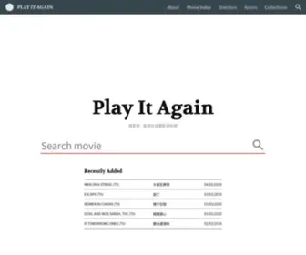 Playitagain.info(Play It Again) Screenshot