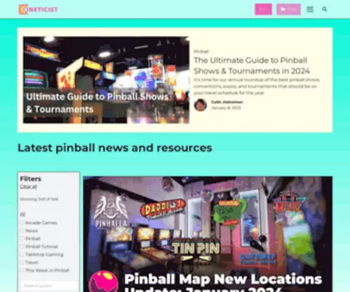 Playitforward-Magic.org(The Pinball and Arcade Community Platform) Screenshot
