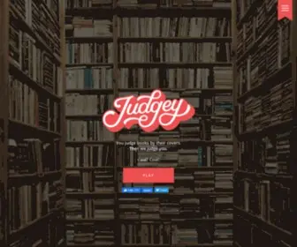 Playjudgey.com(Judge A Book By Its Cover) Screenshot