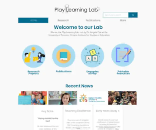 Playlearninglab.ca(Play Learning Lab) Screenshot
