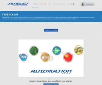 Playlist.com.br(Playlist Solutions) Screenshot