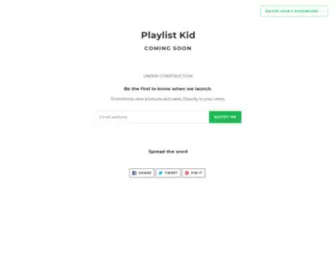 Playlistkid.com(Playlist Kid) Screenshot