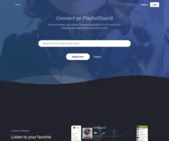 Playlistsound.com(Free online music on PlaylistSound music player online) Screenshot