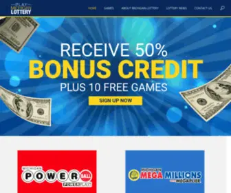 Playmichiganlottery.com Screenshot