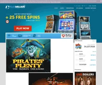 Playmillion.com Screenshot