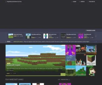 Playminecraft.games(Play Minecraft Games For Free) Screenshot