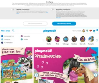 Playmobil.de(Willkommen bei PLAYMOBIL®) Screenshot