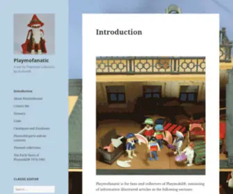 Playmofanatic.org(A site for Playmobil collectors by GrahamB) Screenshot