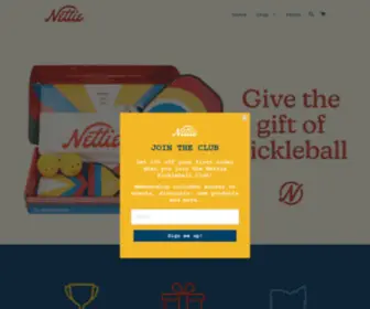 Playnettie.com(Nettie Pickleball Co) Screenshot