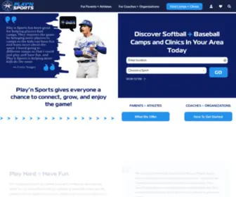 Playnsports.com(Baseball & Softball Camps) Screenshot