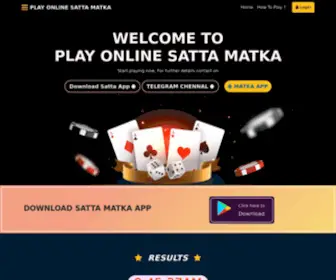 Playonlinesattamatka.com(Play Online Matka) Screenshot