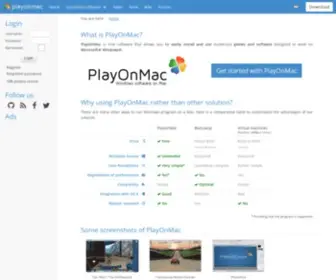 Playonmac.com(Run your Windows applications on Mac easily) Screenshot