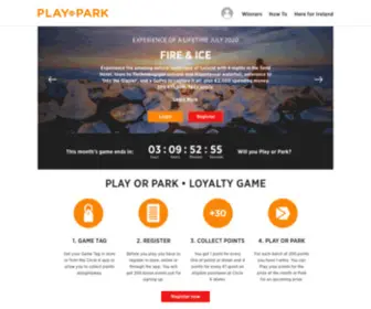 Playorpark.ie(Homepage) Screenshot