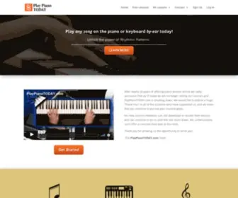 Playpianotoday.com(Play Piano By) Screenshot