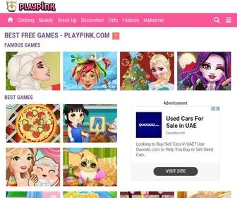 Playpink.com(Free online games) Screenshot